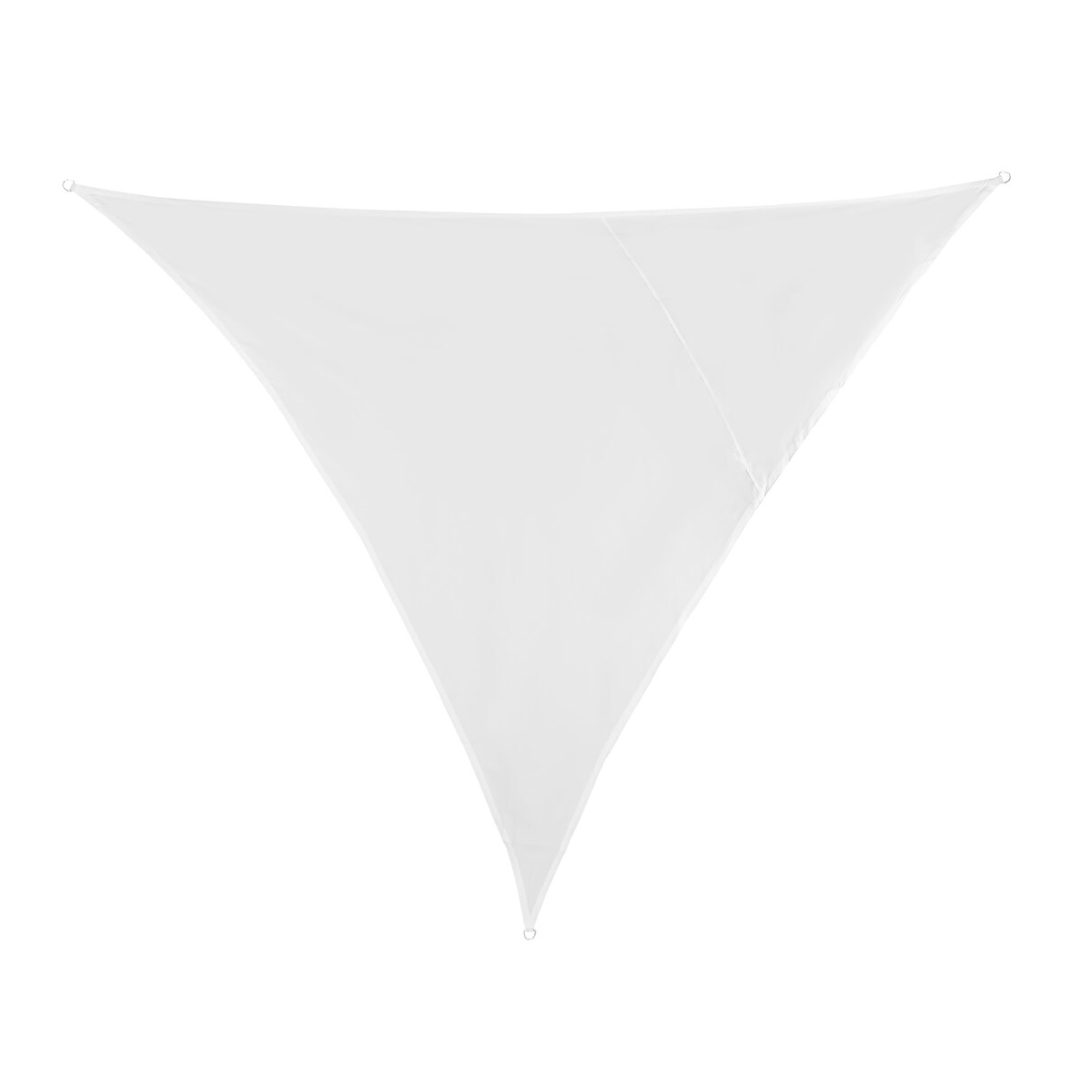 Relaxdays Sonnensegel Dreieck, wasserabweisend, UV-beständig, mit Spannseilen, Terrasse, Balkon, Garten, 3x3x3m, weiß Image