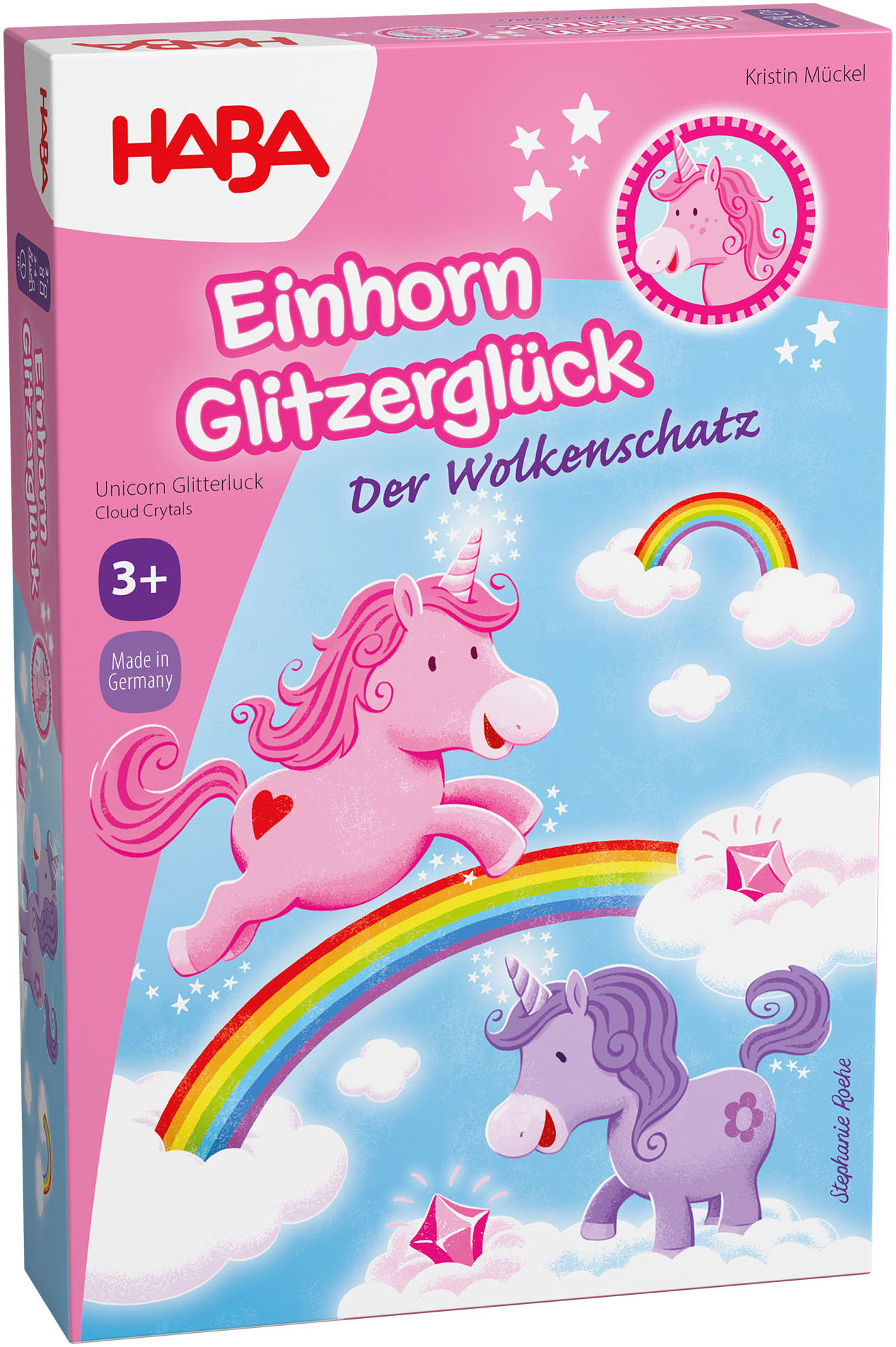 Spiel HABA "Einhorn Glitzerglück Wolkenschatz", bunt, Spiele, Kinder, Holz, Pappe, Kunststoff, Made in Germany Image