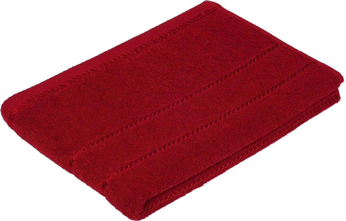 Duschtuch GÖZZE "Berlin", rot (bordeaux), B:70cm L:140cm, Frottier, Obermaterial: 100% Baumwolle, Handtücher Image