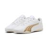 Sneaker PUMA "CATCH SOLEIL DAYINIGHT", Gr. 40,5, puma weiß, puma gold, vapor gray, Synthetik, colorblocking, sportlich, Schuhe, Design auf den Spuren des Puma Speedcat