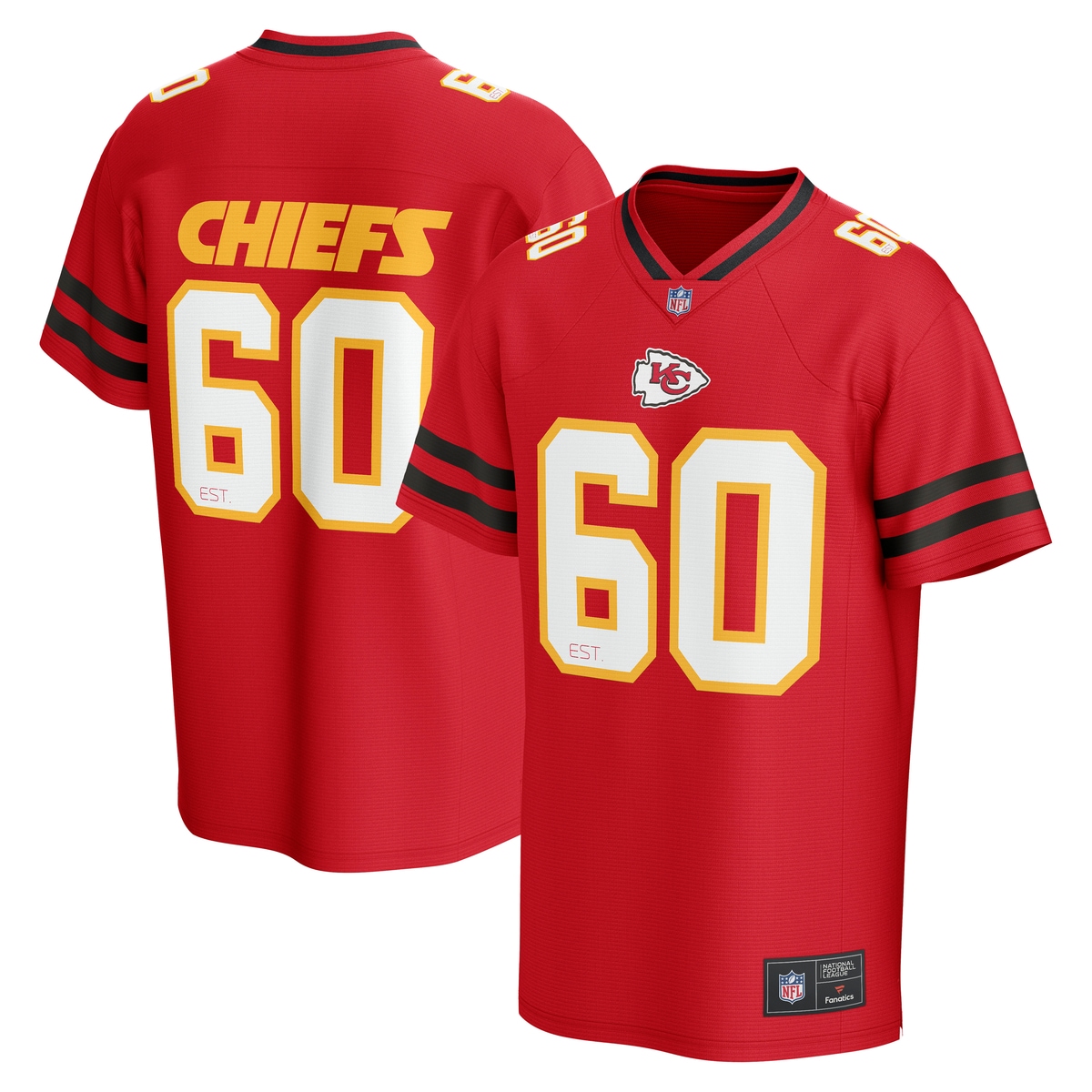 Footballtrikot FANATICS "Fanatics Trikot Kansas City Chiefs NFL Core Foundation", Herren, Gr. M, rot, 100% Polyester, Trikots