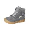 Schnürstiefelette PEPINO "Pepino Stiefelette Leder", Damen, Gr. 26, grau (asphalt), Leder, casual, Schuhe