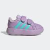 Sneaker ADIDAS SPORTSWEAR "ADIDAS DISNEY FROZEN GRAND COURT KINDER", Gr. 22, powder plum, flash aqua, powder plum, Synthetik, sportlich, Schuhe