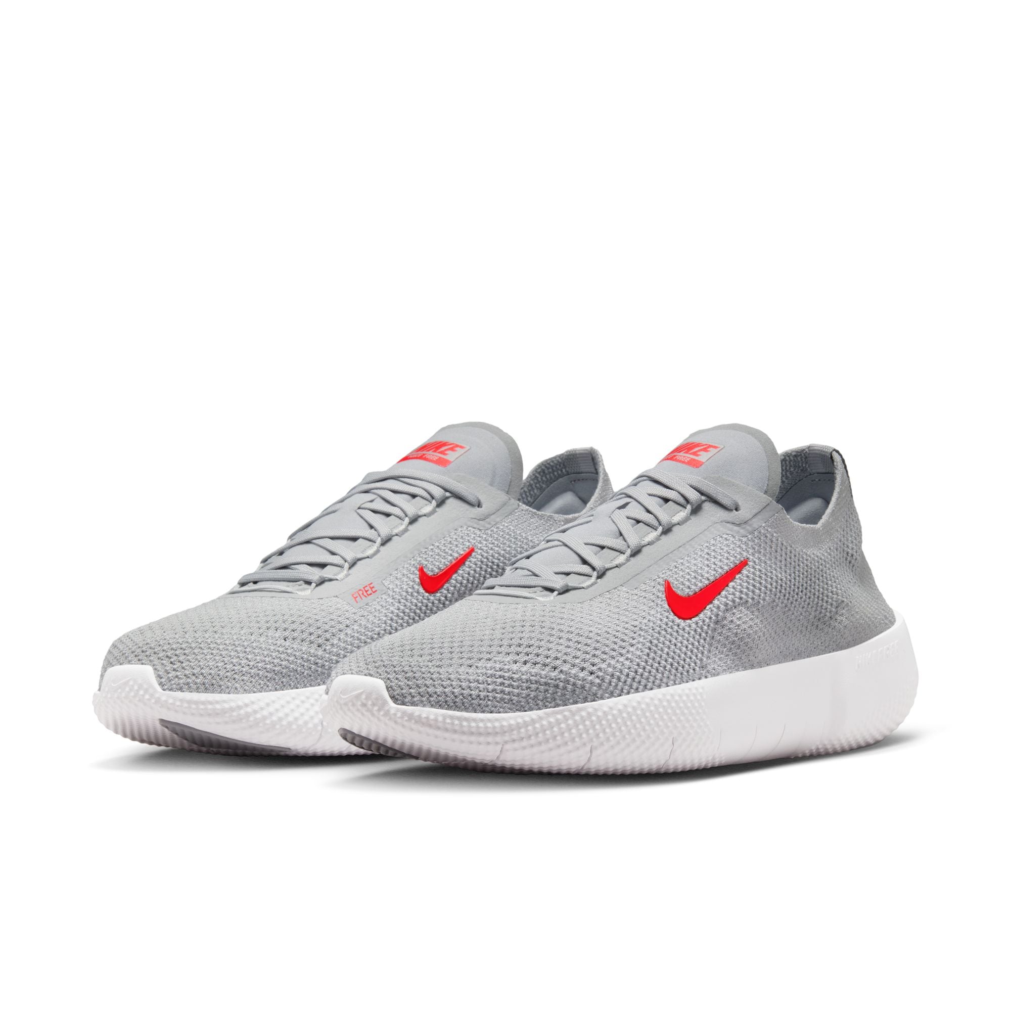 Trainingsschuh NIKE "FREE 2025", Herren, Gr. 47,5, wolf grau, lt crimson, platinum tint, Textil, Schuhe