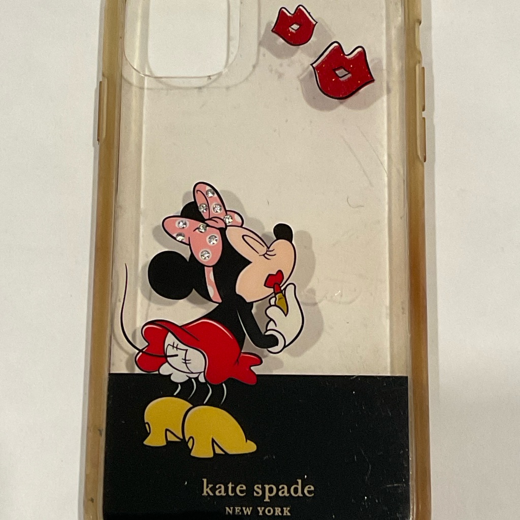 Kate Spade Cell Phones & Accessories | Kate Spade Minnie Mouse Iphone 14 Protective Case Cellphone Cover Disney | Color: Red/Yellow | Size: Os