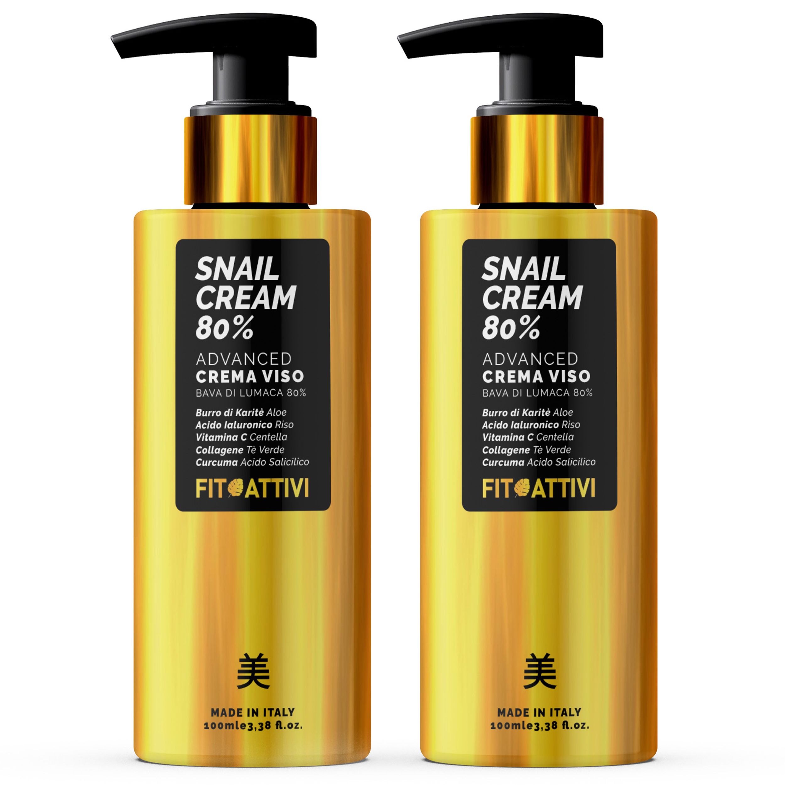 Crema Viso Bava di Lumaca 80% 2x100ml 2x100 ml