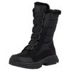 Winterstiefel RIEKER SPORT, Damen, Gr. 41, schwarz, Textil, Leder, Lederimitat, unifarben, casual, Schuhe, Snowboots, Winterboots mit wasserabweisender TEX-Membrane