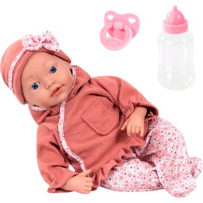 Babypuppe BAYER "Reborn Baby, 38 cm Herzchen braun", braun, Puppen, Kinder Image