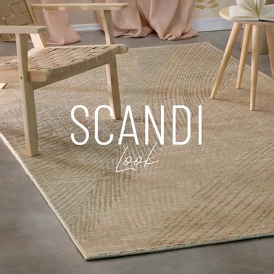 Teppich WECON HOME "Skai", beige, B:200cm H:6mm L:300cm, Schurwolle, Teppiche, Teppich, modern, abstrakt, handgetuftet, robust, pflegeleicht, dezent Image