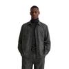 Hemdjacke MARC O'POLO, Herren, Gr. L, multi, broken graphite, Obermaterial: 50% Schurwolle, 30% Polyester, 20% Baumwolle, casual, loose fit, Langarm 1-Knopf-Manschette, Jacken, Overshirt aus Woll-Mix, lockere Form, melierte Struktur