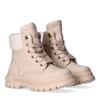 Schnürboots TOMMY HILFIGER, Kinder, Gr. 28, beige, Synthetik, Textil, modisch, Schuhe, Winterboots, Schnürstiefel mit Blockabsatz