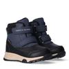 Winterboots TOMMY HILFIGER, Kinder, Gr. 28, schwarz (schwarz, blau), Synthetik, Textil, sportlich, Schuhe, Snowboots, Babystiefel mit Warmfutter