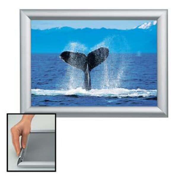 Showdown Displays Klapprahmen DIN A4 silber, 24.1x32.8x1.2 cm Image
