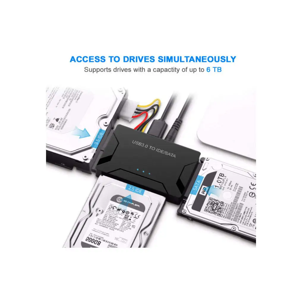 Adaptateur universel SATA/IDE vers USB 3.0, lecteur de disque dur pour disque dur externe 2.5