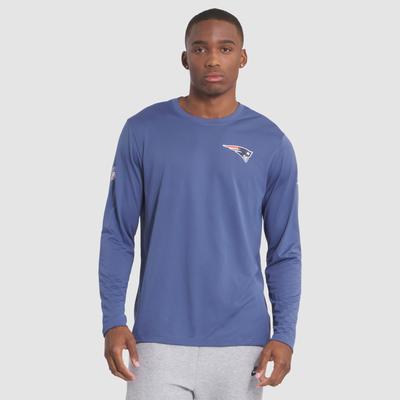 Nike Herren-Langarm-T-Shirt „Storm Blue New England Patriots 2025 Rivalries Collection Sideline Legend Dri-FIT“ Image