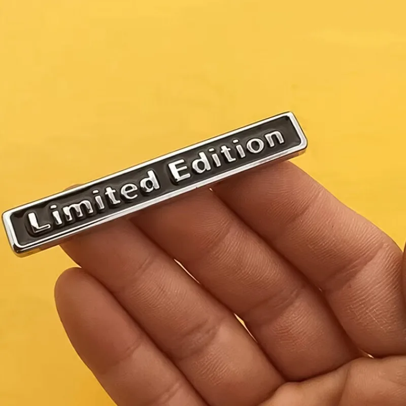 Badge 3D en métal édition limitée, autocollant de style de voiture, Logo de décoration, autocollants extérieurs de carrosserie de moto, accessoires de voiture