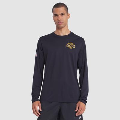 Herren Nike Midnight Blue Los Angeles Rams 2025 Rivalries Collection Sideline Legend Dri-FIT Langarm-T-Shirt Image