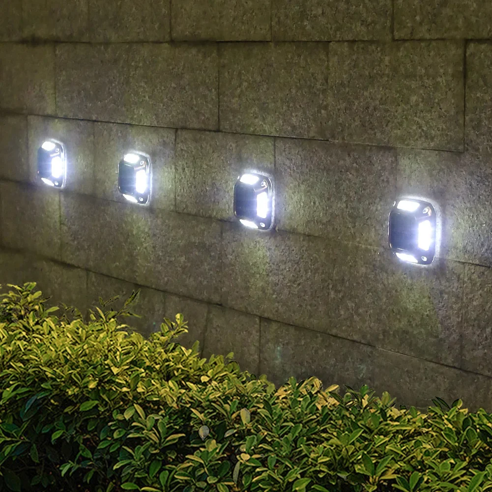Nouveau 8 led terre lumière du soleil étanche lumière du soleil lumière chaude lampe solaire extérieur patio jardin entrée lumière marqueur