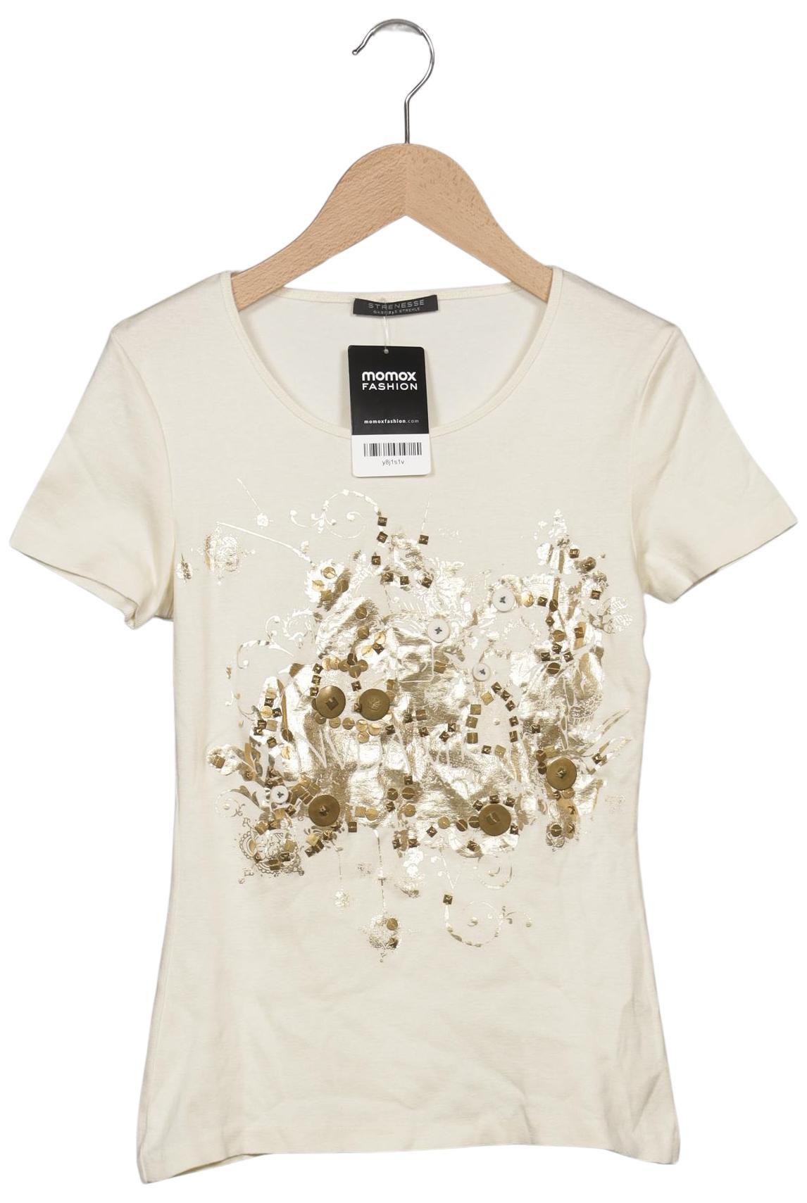 Strenesse Damen T-Shirt, Gr. 36, mehrfarbig, Baumwolle, Seide Image