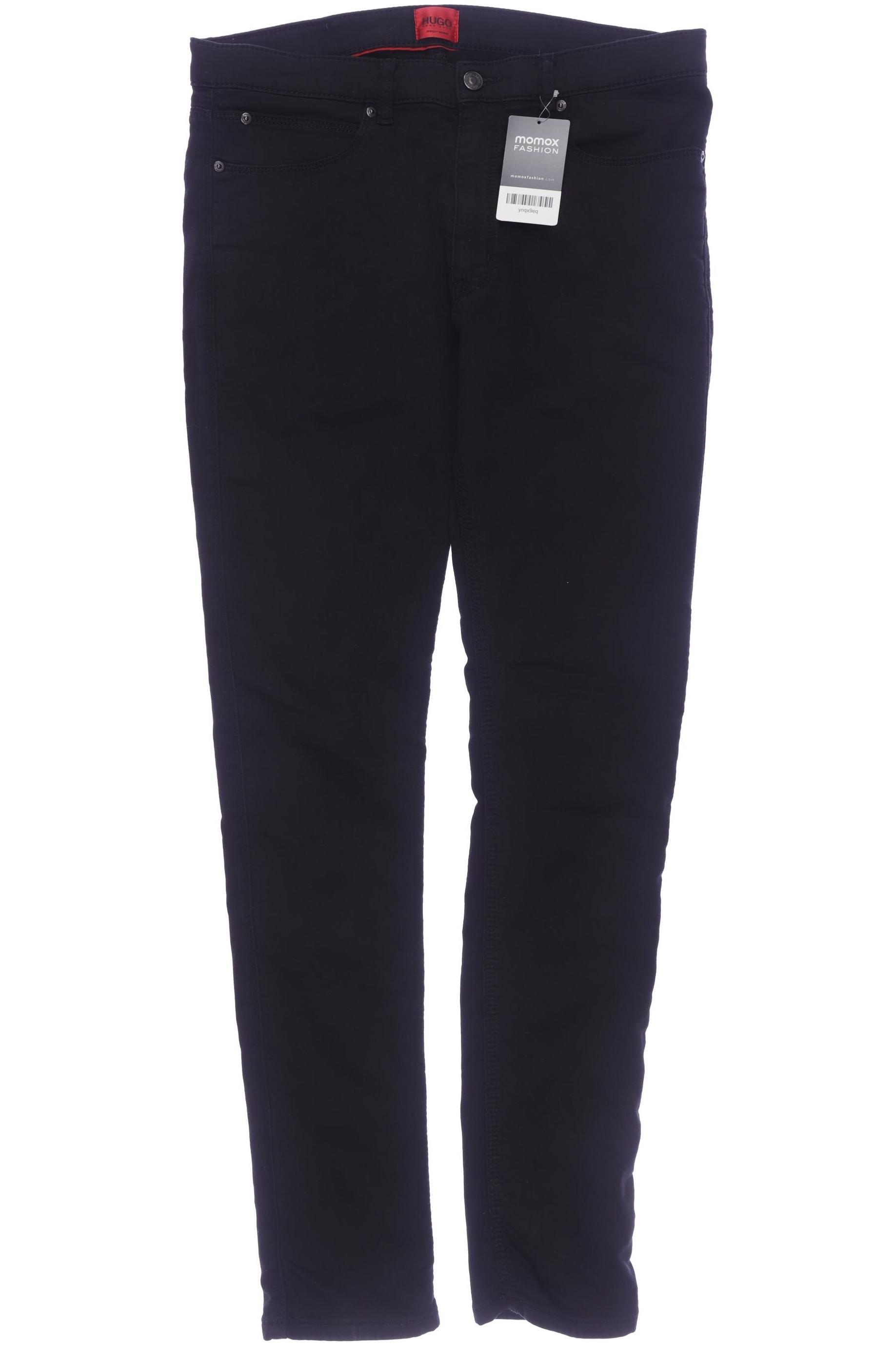 Hugo by Hugo Boss Herren Jeans, Gr. 32, schwarz, Elasthan, Baumwolle, Synthetik Image