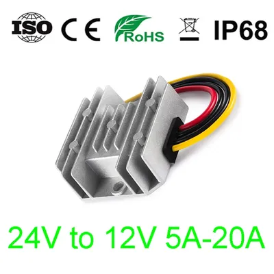 Autos Spannungs regler 24 V bis 12 V 10a 24 Volt bis 12 Volt 5a-20a Buck Modul DC DC Wandler Step Down für Solar autos