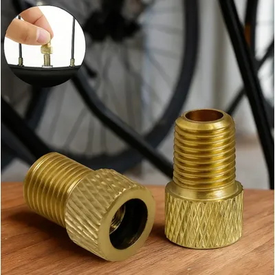 Presta to Schrader Valve Adapter 2/20 Pcs Brass Tire Valve Converter for Bike Pump Connection Bicycle Air Inflator