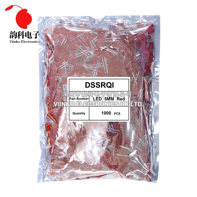 1000 stücke 5mm LED Diode F5 Assorted Kit Weiß Grün Rot Blau Gelb Orange Rosa Lila Warm Weiß DIY licht Emittierende Diode