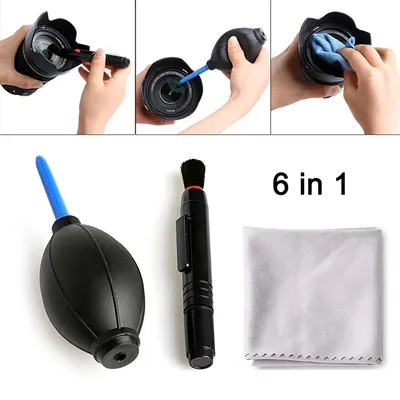 Digitale Spiegellose Kamera Reinigung Kit Professionelle DSLR Objektiv Carbon Spitze Reinigung Stift Luft Staub Gebläse Faser Tuch Reinigung Set