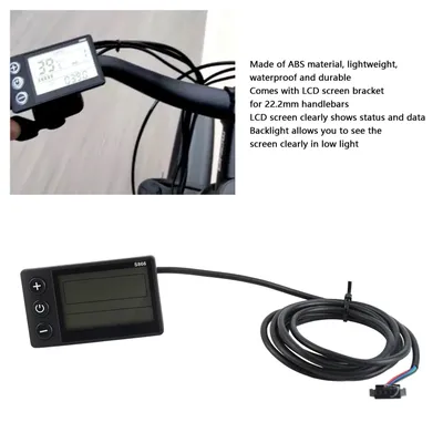 Electric LCD Display S866 Electric Display LCD Meter 24V 36V 48V Electric Scooter Control Panel with SM Plug