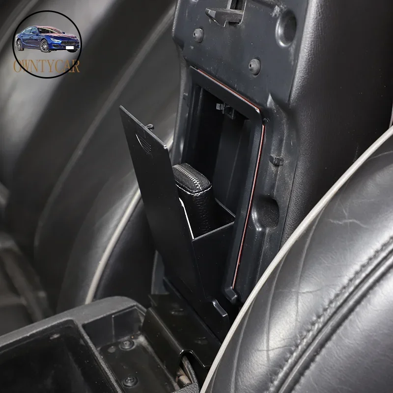 Für Hummer H3 2005-2009 ABS Schwarz Auto Zentrale Steuerung Armlehne Box Versteckte Lagerung Box Privatsphäre Lagerung Box Auto zubehör Image