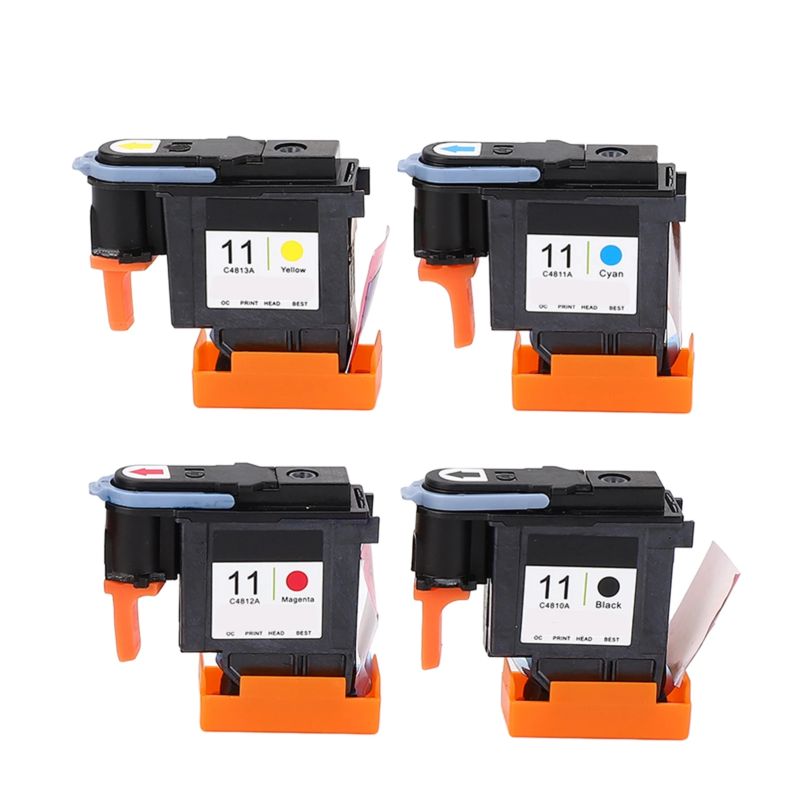 Druckkopf für HP 11-Druckerkopf, Magenta, Schwarz, Cyan, Gelb, helle Farbe, starke Schichtung, reibungsloser Druck für Designjet Image