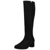 Stiefel GABOR "Gabor Stiefel Veloursleder", Damen, Gr. 40,5, schwarz, Veloursleder, casual, Schuhe