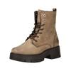 Schnürstiefelette IMAC "Imac Stiefelette Nubukleder", Damen, Gr. 40, grau (taupe), Nubukleder, casual, Schuhe