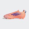 Fußballschuh ADIDAS PERFORMANCE "F50 LEAGUE LACELESS FIRM/MULTI-GROUND E KINDER", Gr. 38, beam orange, lucid blau, cloud weiß, Synthetik, Textil, sportlich, Schuhe, geeignet für Rasen- und Kunstrasenplätze