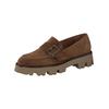 Slipper PAUL GREEN "Paul Green Slipper Veloursleder", Damen, Gr. 38,5, braun (toffee), Veloursleder, casual, Schuhe