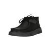 Stiefelette CLARKS "Torview High", Herren, Gr. 43, schwarz, Leder, casual, Schuhe, mit klobiger Statement-Laufsohle