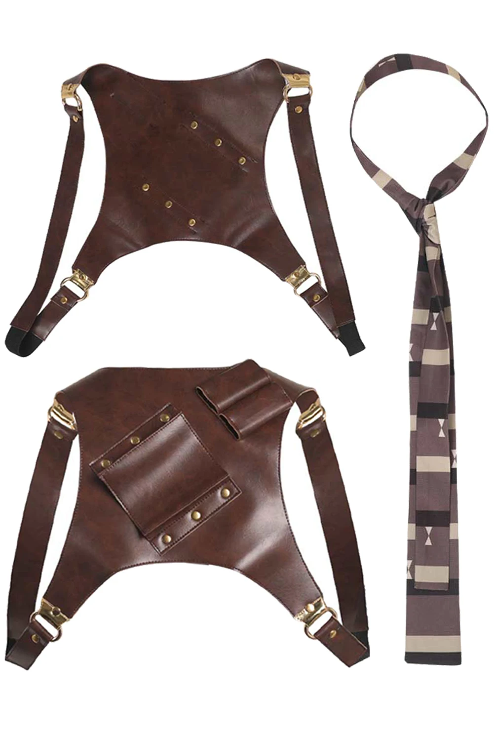 Loki Cosplay fantaisie tactique fronde cravate 2023 TV Super méchant Costume accessoires sangle ceinture cravate accessoires pour hommes mâle adulte