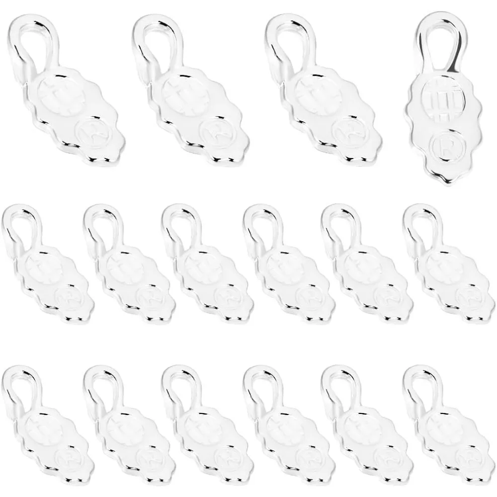 1 Box 30 Stück Kleber auf Kautionen Blatt Anhänger Kautionen Charms 925 Sterling Silber vergoldet flache Pad Schaufel Charms Verbinder für Schmuck Image