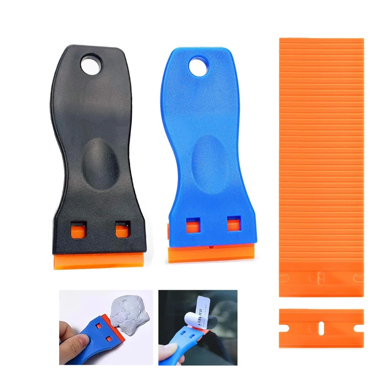 Kunststoff Fenster Schaber Werkzeug Auto Glas Reinigung Schaber Entferner für Aufkleber Aufkleber Klebe Etiketten Farbe Kleber Entferner Image