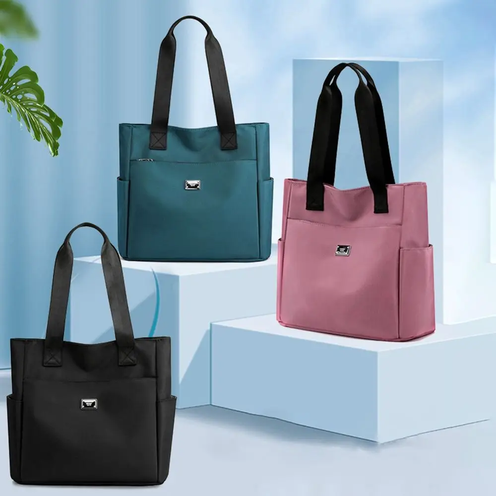 Hochwertige Umhängetasche, große Kapazität, Handtasche, leichte, wasserdichte Nylon-Tragetaschen, Schul- und Reisebedarf Image