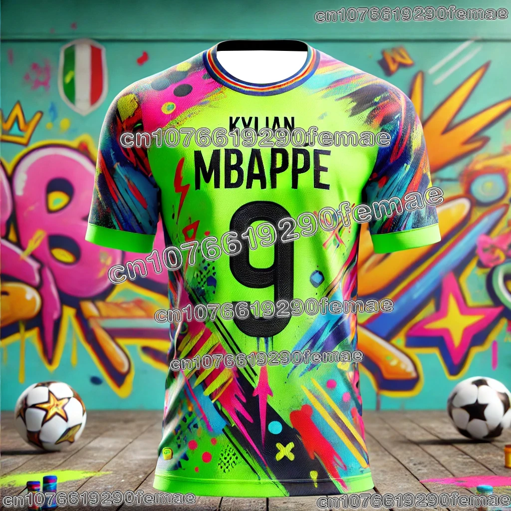 New Arrival ChatGPT AI Original Design Mbappé #9 Jersey Football Jersey For Adults Kids Summer Soccer Training Tops Clothing