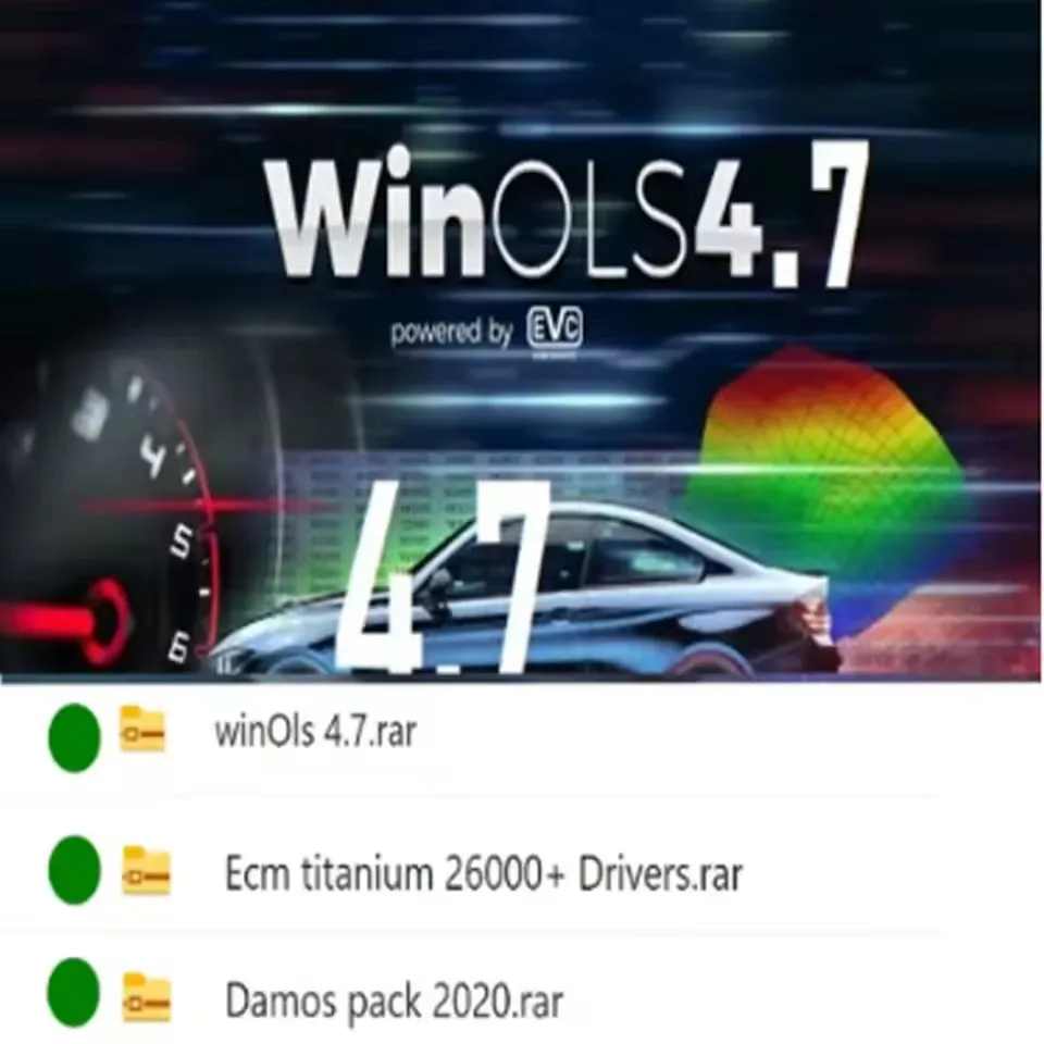 4 in 1 Winols 4.7 Full Activated +108GB Damos Windows 7 10 11 No virtual Multi-language +ECM TITANIUM 1.61 + IMMO SERVICE Tool