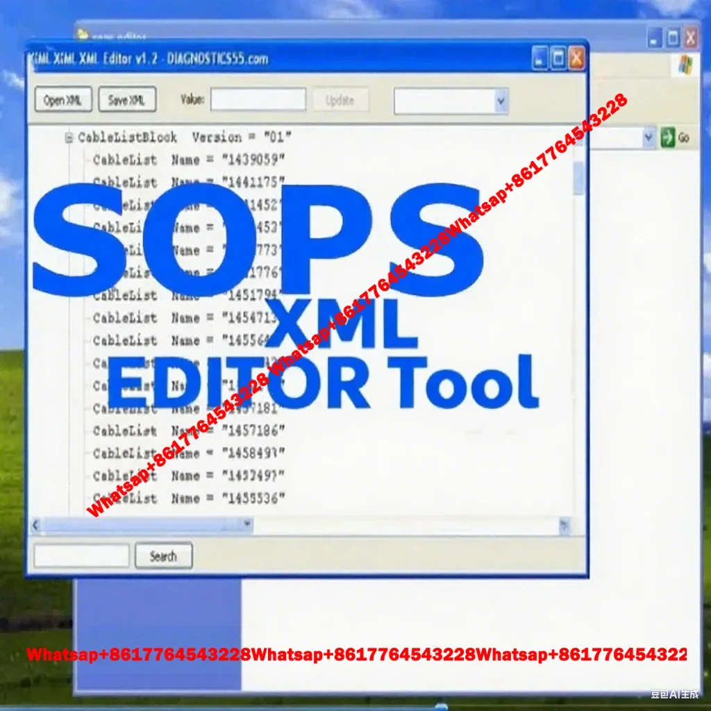 SOPS XML EDITOR Tool XML Editor for ESops File Encryptor Decryptor Editor with Unlocked Keygen for Truck and Heavy Truck