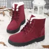 Schnee frauen Stiefel Pelz Frauen Booties Lace Up Frau Schuhe Plüsch Warme Stiefeletten 2025, Trend Winter Damen Stiefel botas Mujer