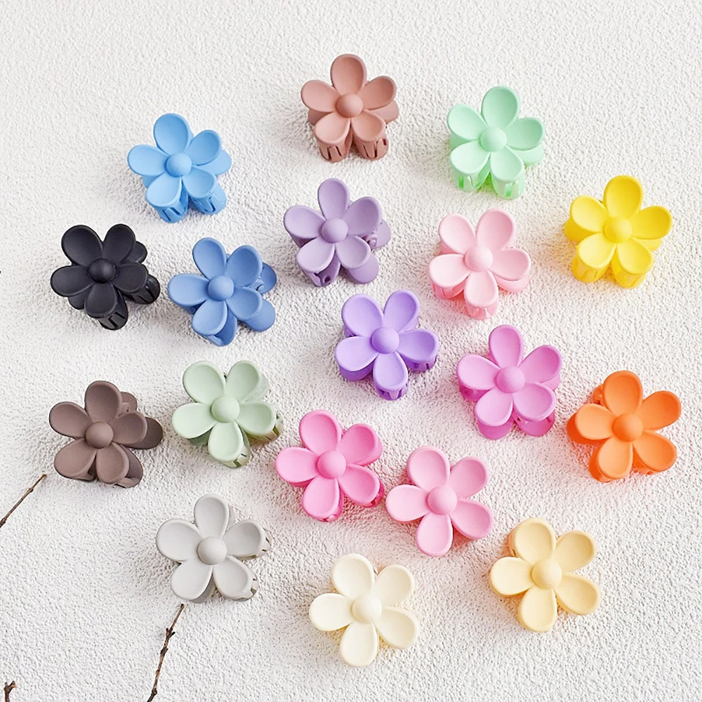 Blumenkrallen-Clips, Gänseblümchen-Clips für Frauen, matte große Krallen-Clips, starker Halt, Kieferklemmen, Haar-Accessoires für dickes Haar Image