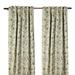 Gracious Living Harmony Linen Floral Semi-Sheer Rod Pocket Single Curtain Panel Linen in White | 96 H in | Wayfair Harmony-Ivory-91