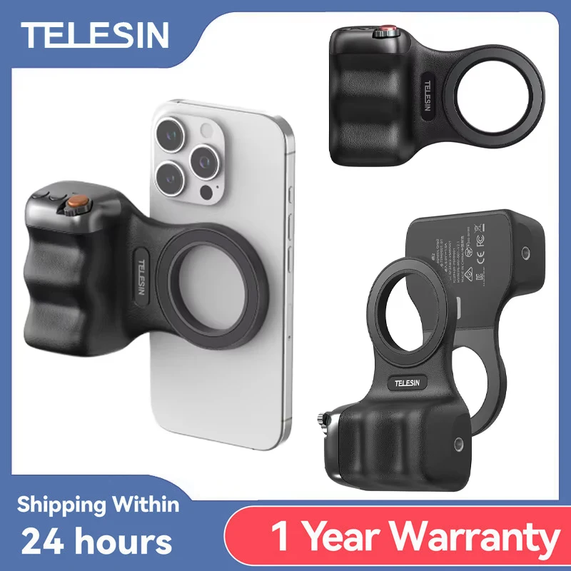 TELESIN téléphone caméra prise de vue poignée magnétique support pour téléphone intelligent aide au tir poignée de télécommande pour téléphone Iphone Android