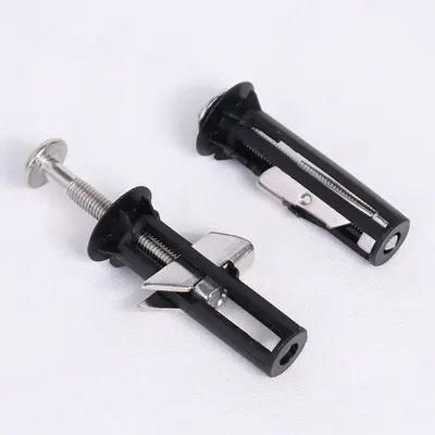 2Pcs Heavy Duty Toilet Seat Fastener Bolt Kit Universal Toilet Seat Bolts Stainless Steel Toilet Seat Screws Replacement Kit