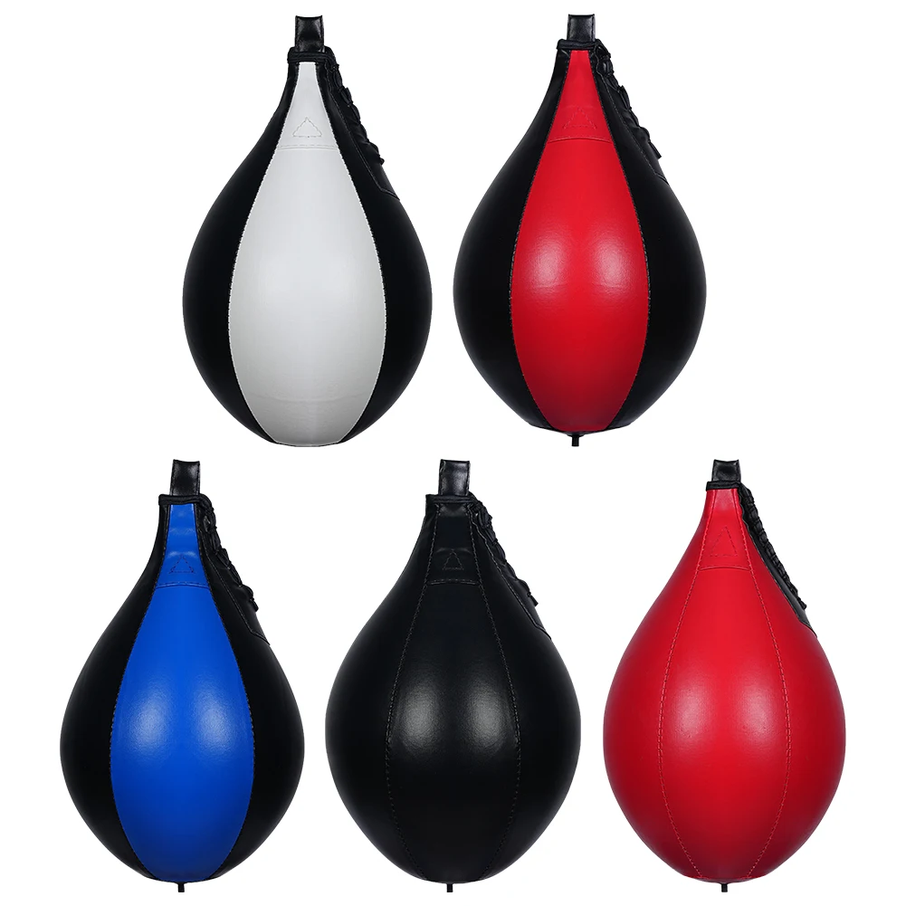 Boxing Speed Ball Boxing Punch Ball PU Leather Hanging Punching Bag Stress Relief Boxing Striking Bag Boxing Equipment