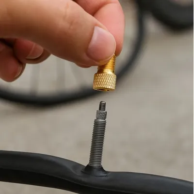 2-20 Pcs Presta to Schrader Valve Adapter Brass Tire Valve Converter for Bike Pump Connection Bicycle Air Inflator